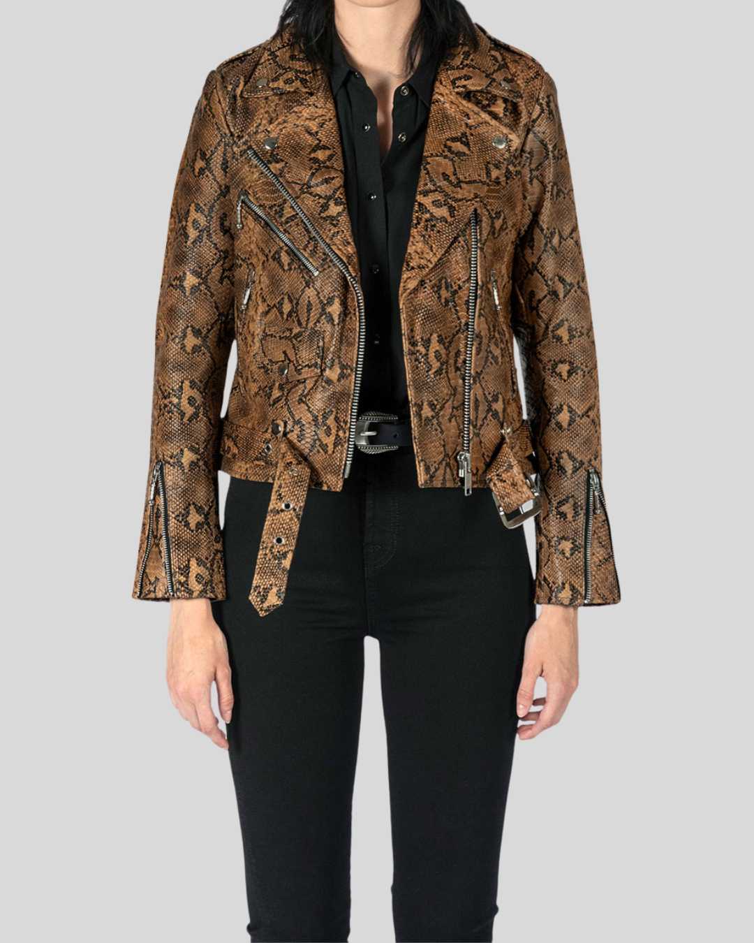 11 snakeskin leather jacket - Image 1